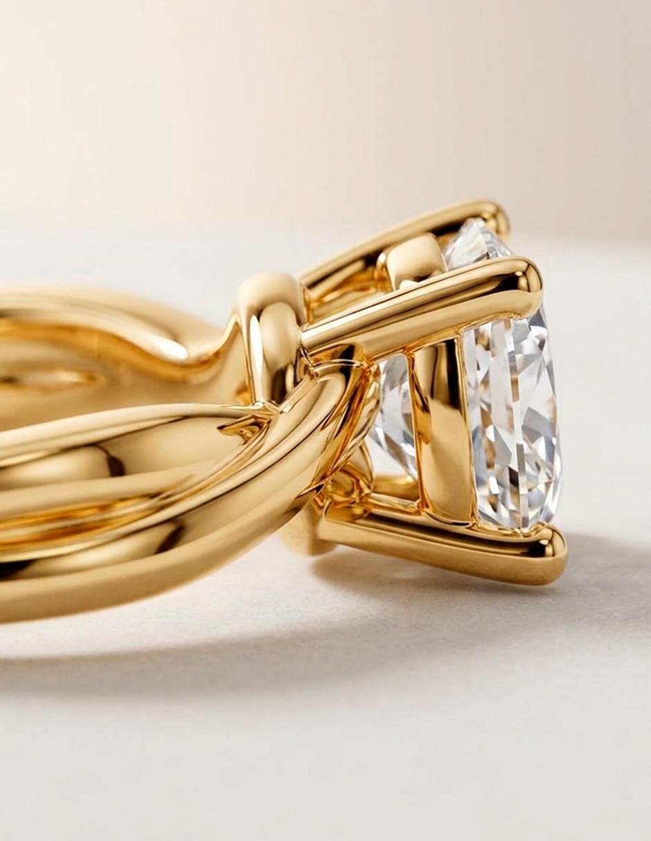 Anillo de compromiso de oro 9 k Amore Mio