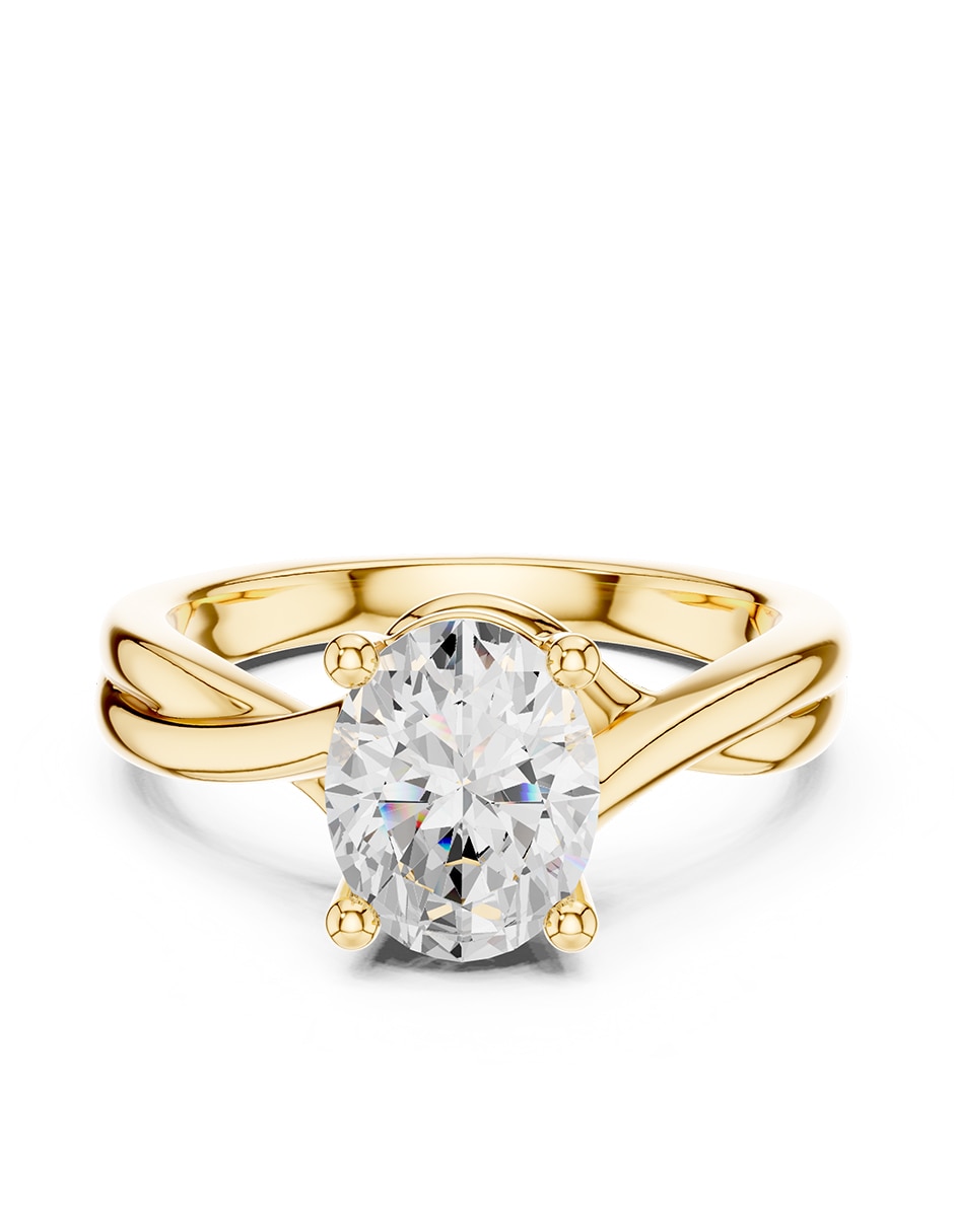 Anillo de compromiso de Oro 18 k Amore Mio! Diamante de laboratorio
