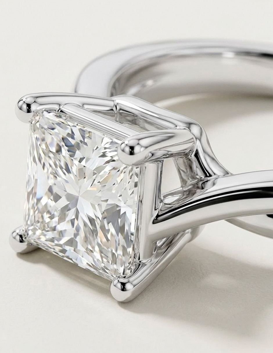 Anillo de compromiso de oro 14 k 8