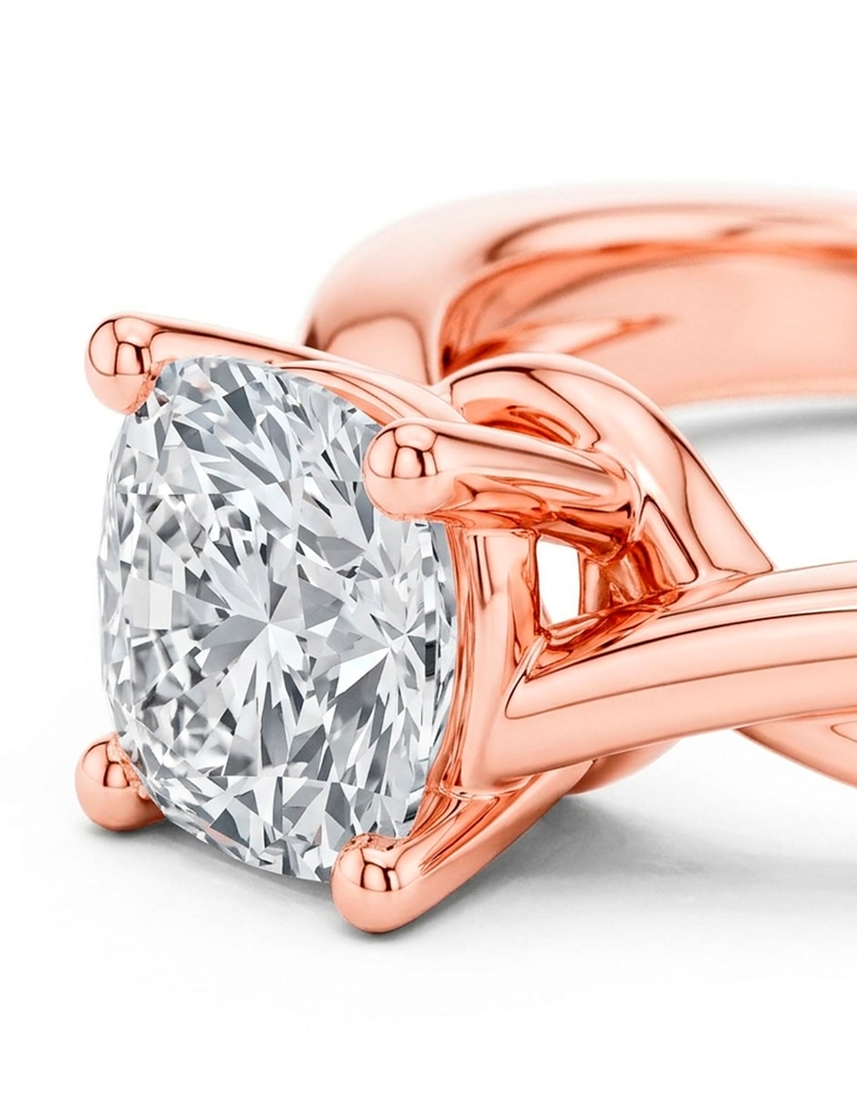 Anillo de compromiso de oro 14 k 8