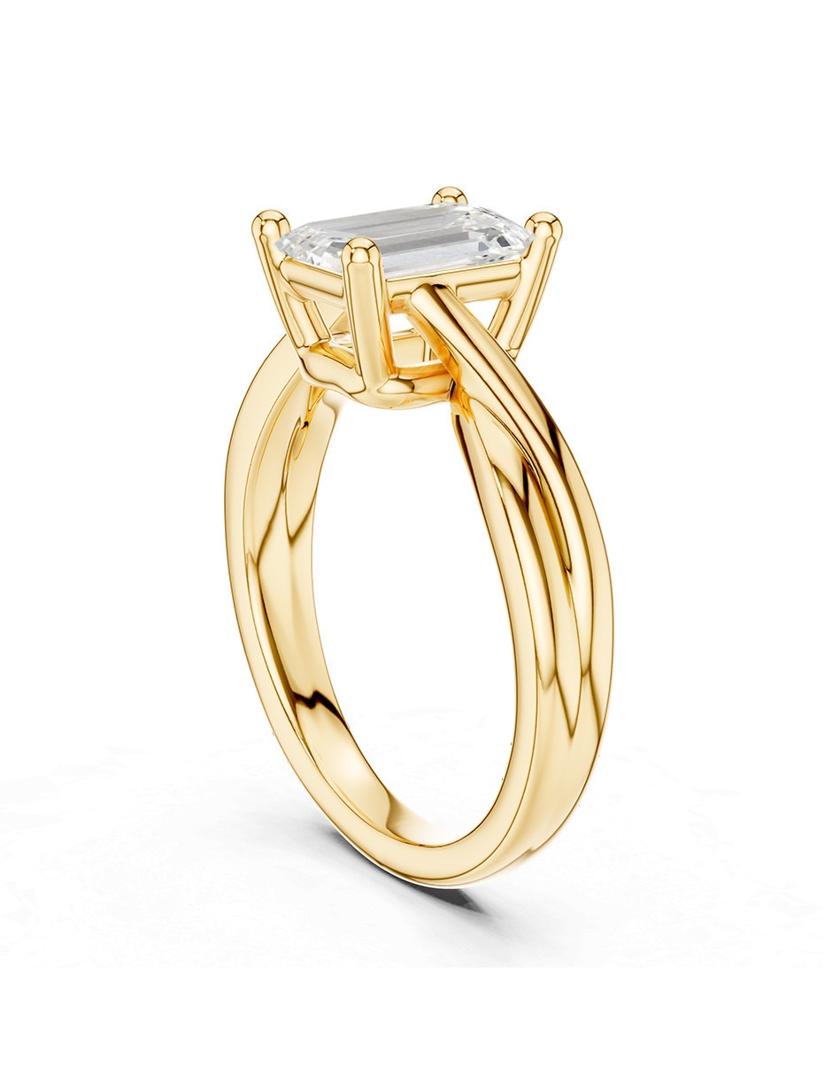 Anillo de compromiso de oro 9 k 5