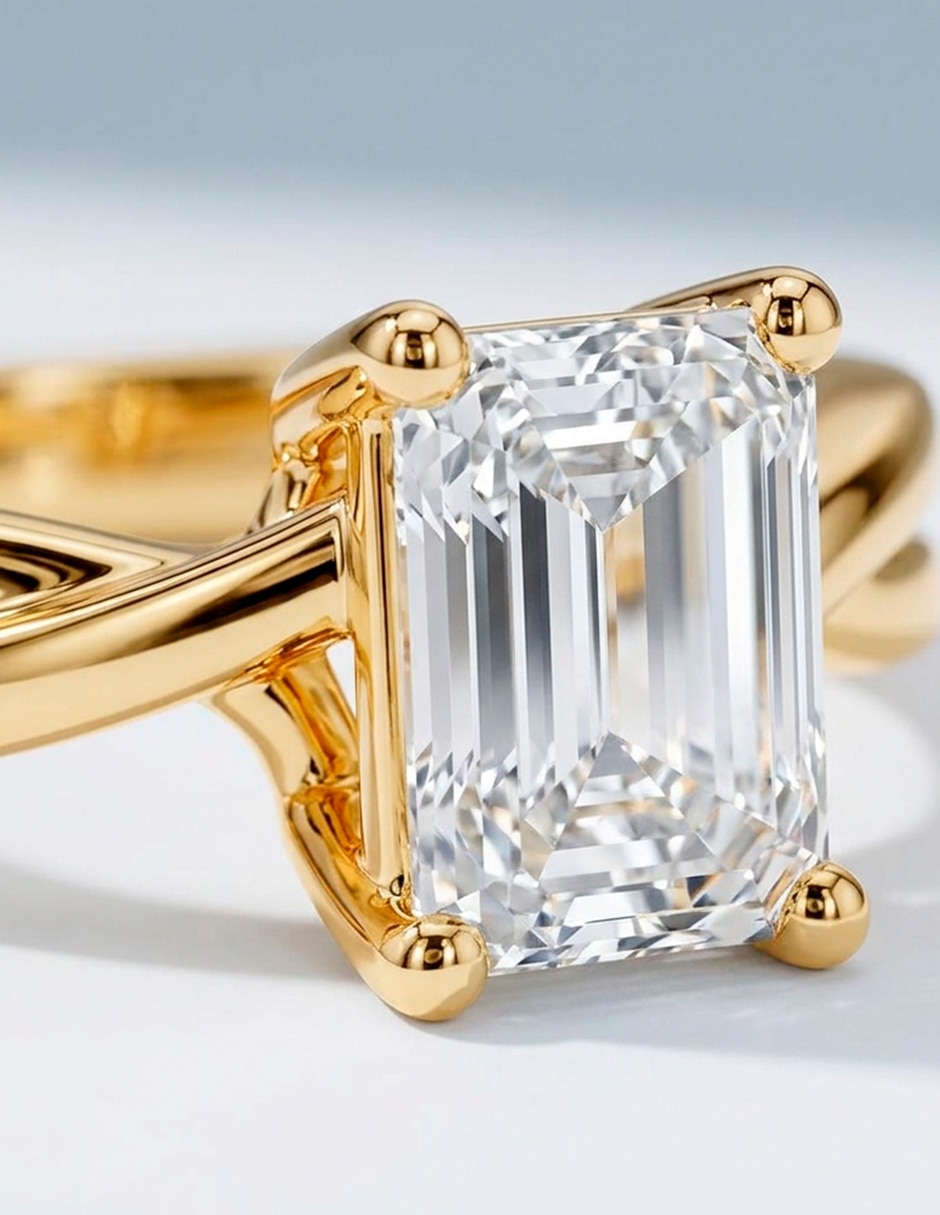 Anillo de compromiso de oro 9 k 6