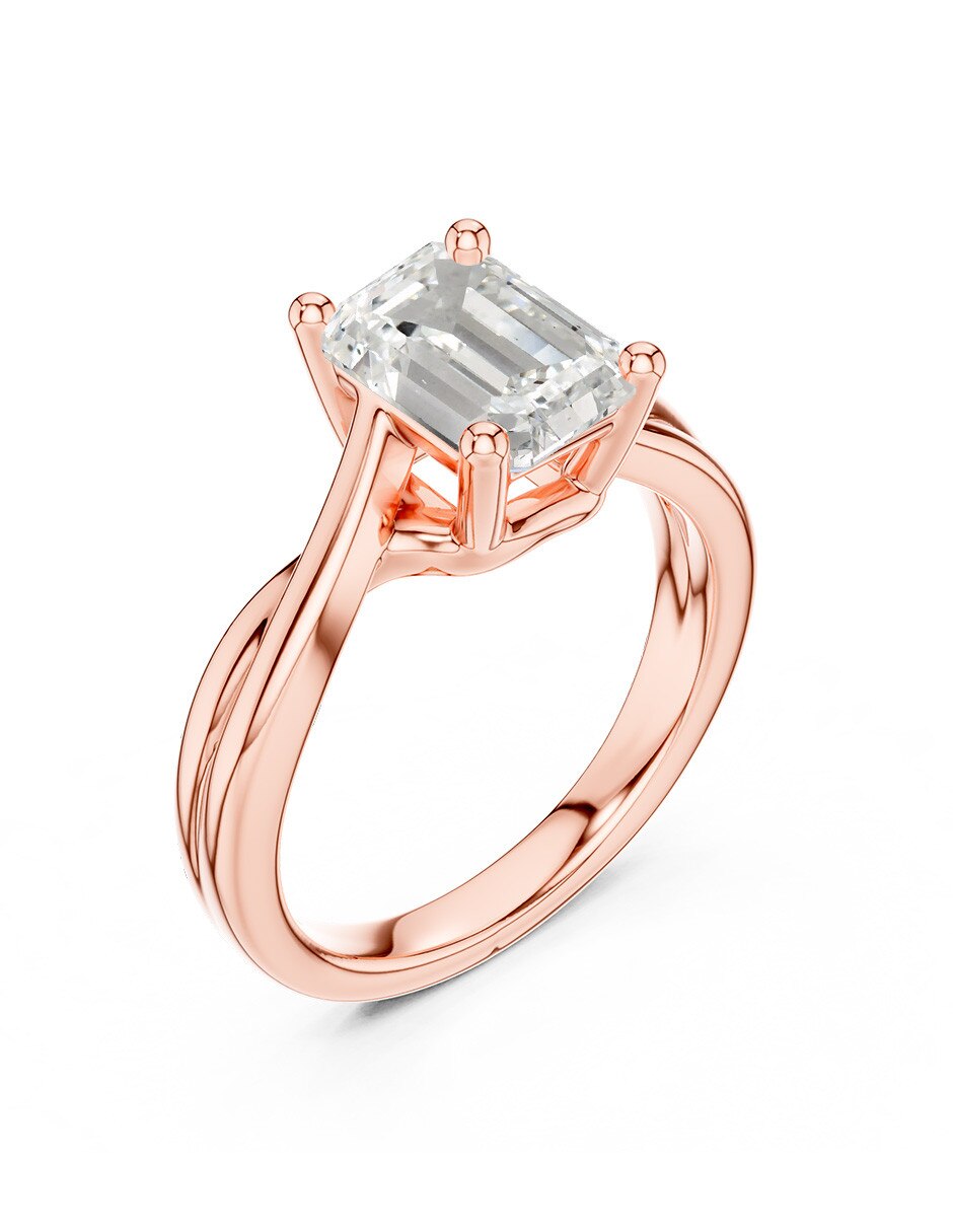 Anillo de compromiso de oro 9 k 2