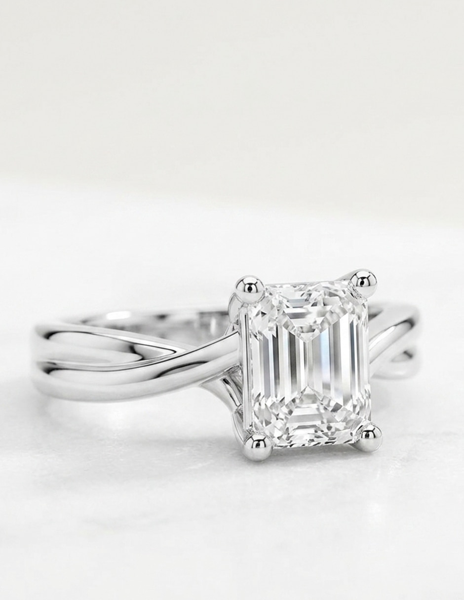 Anillo de compromiso de oro 9 k 9
