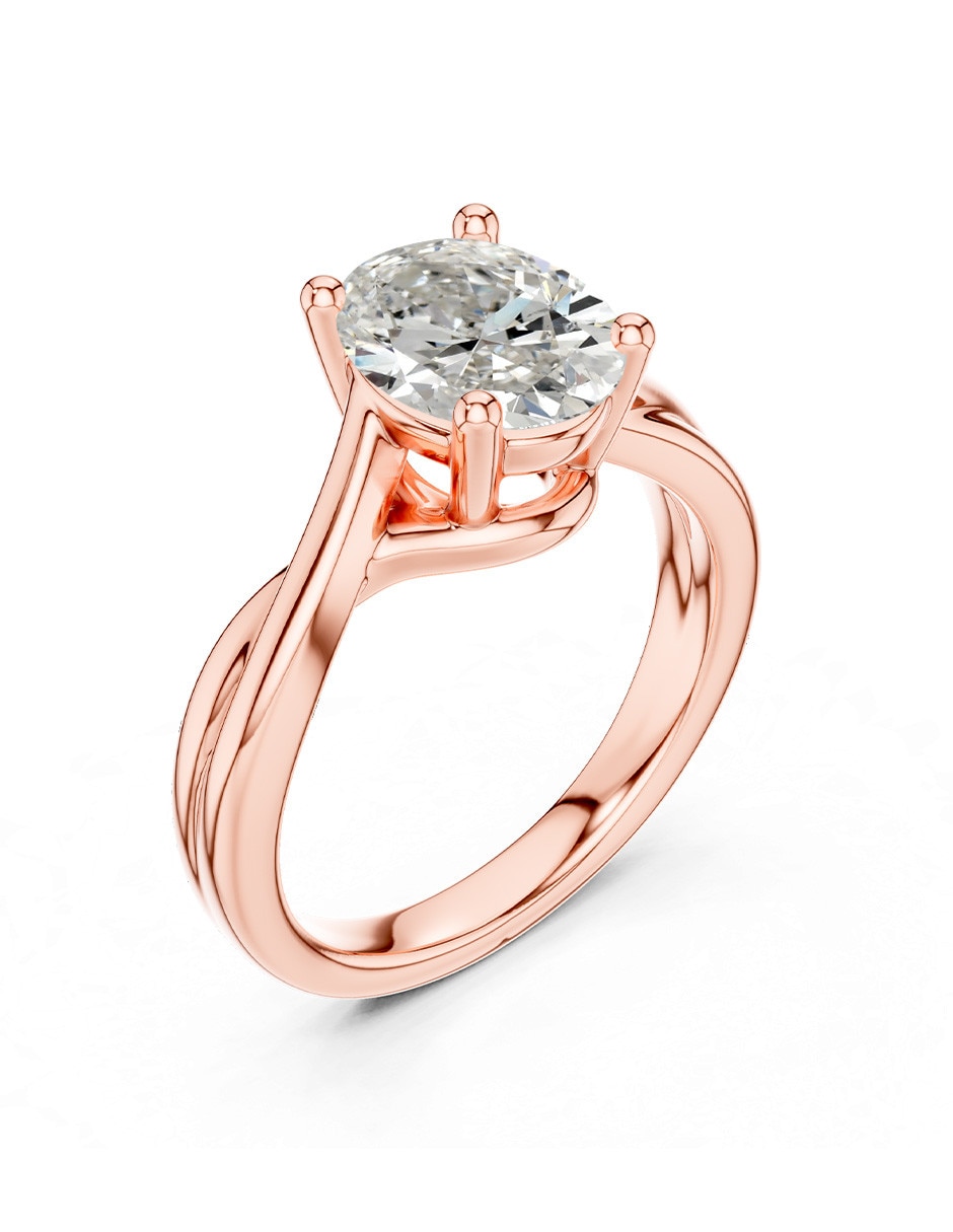 Anillo de compromiso de oro 9 k 2