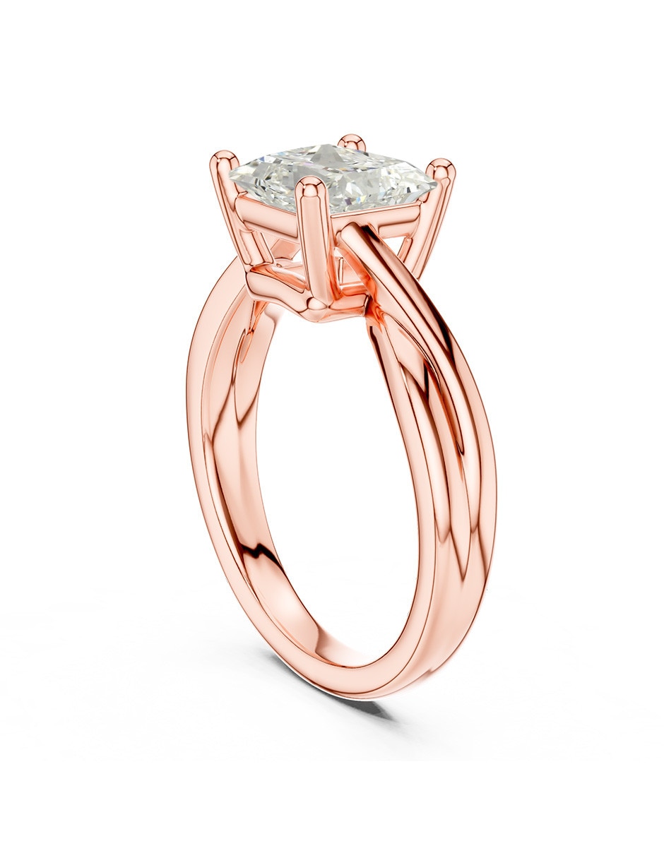 Anillo de compromiso de oro 18 k 3