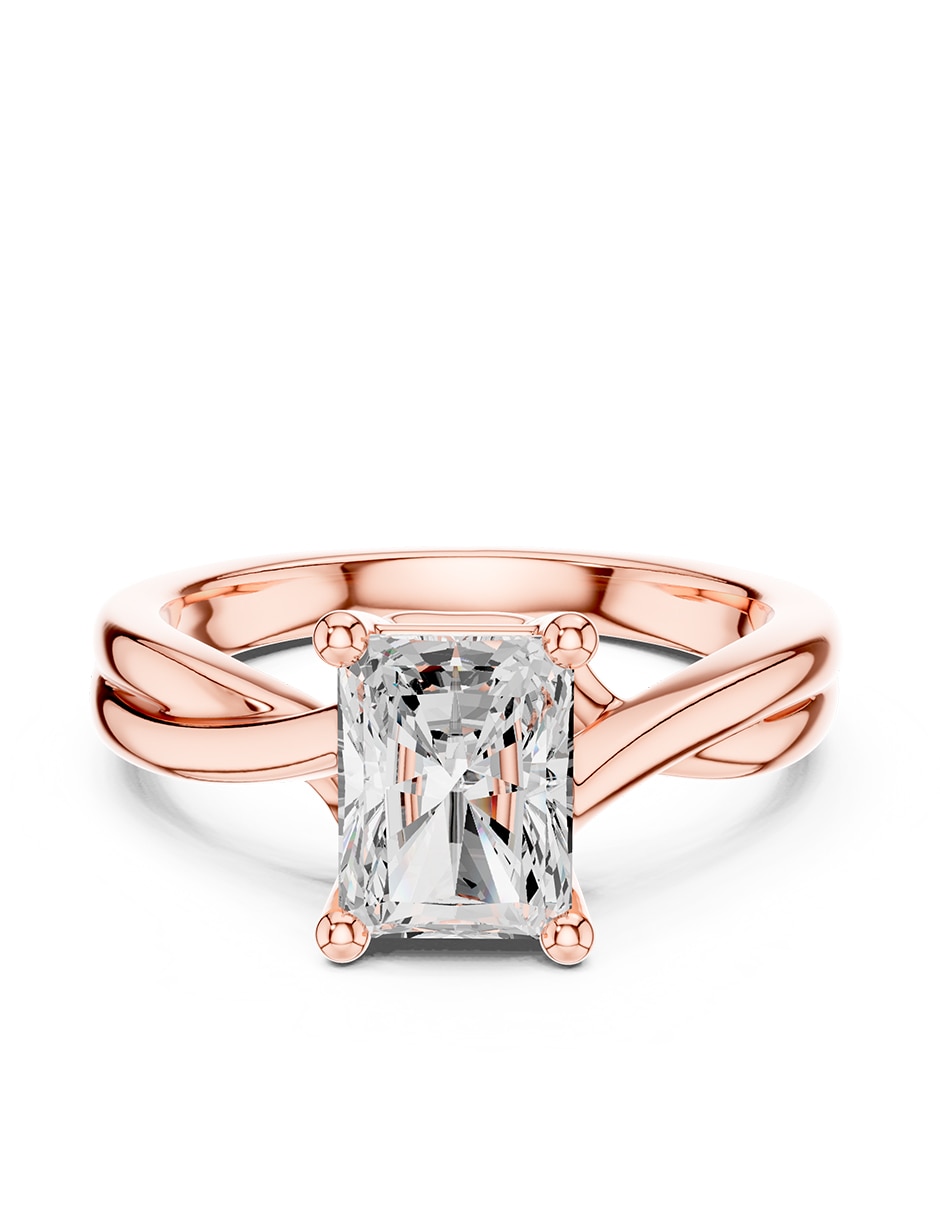 Anillo de compromiso de oro 14 k 1