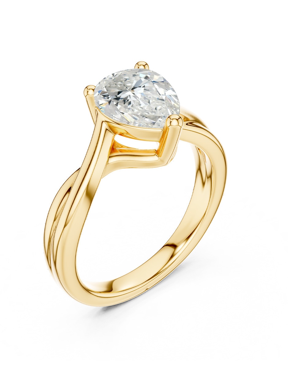 Anillo de compromiso de oro 18 k Amore Mio