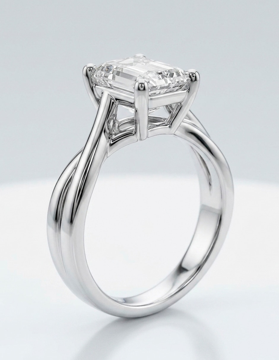 Anillo de compromiso de oro 14 k 9