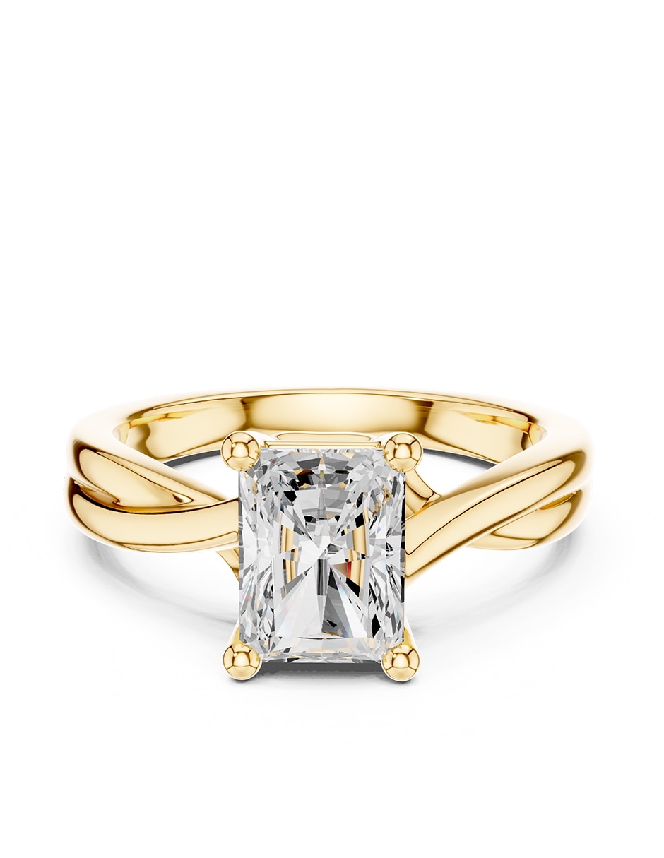 Anillo de compromiso de oro 14 k
