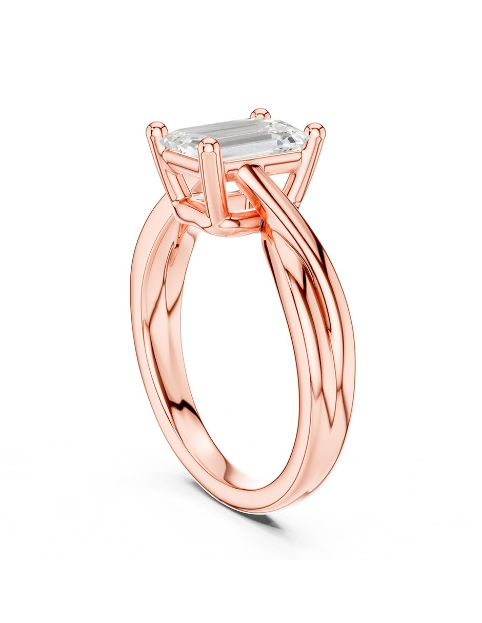Anillo de compromiso de oro 18 k 3