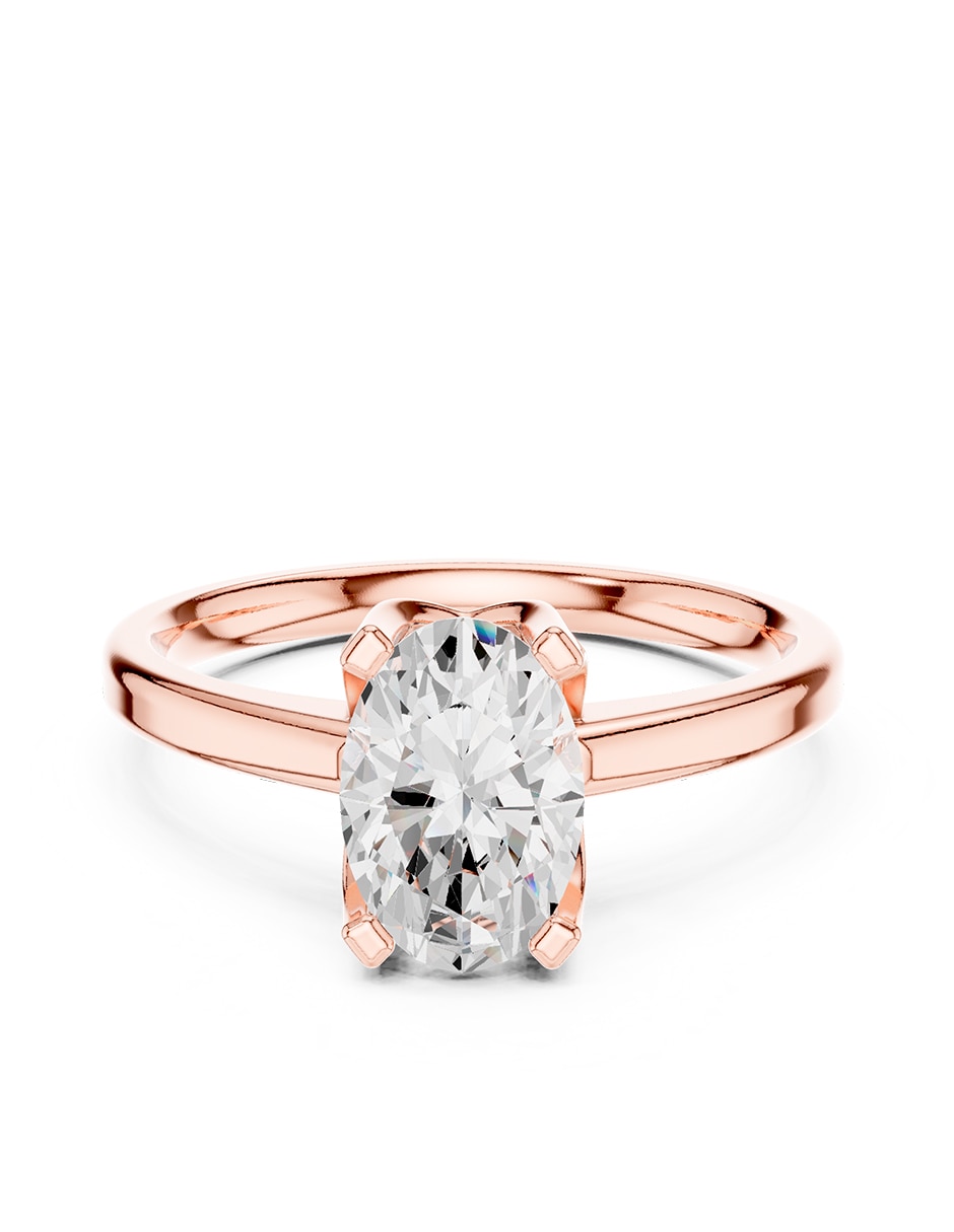 Anillo de compromiso de oro 9 k 1