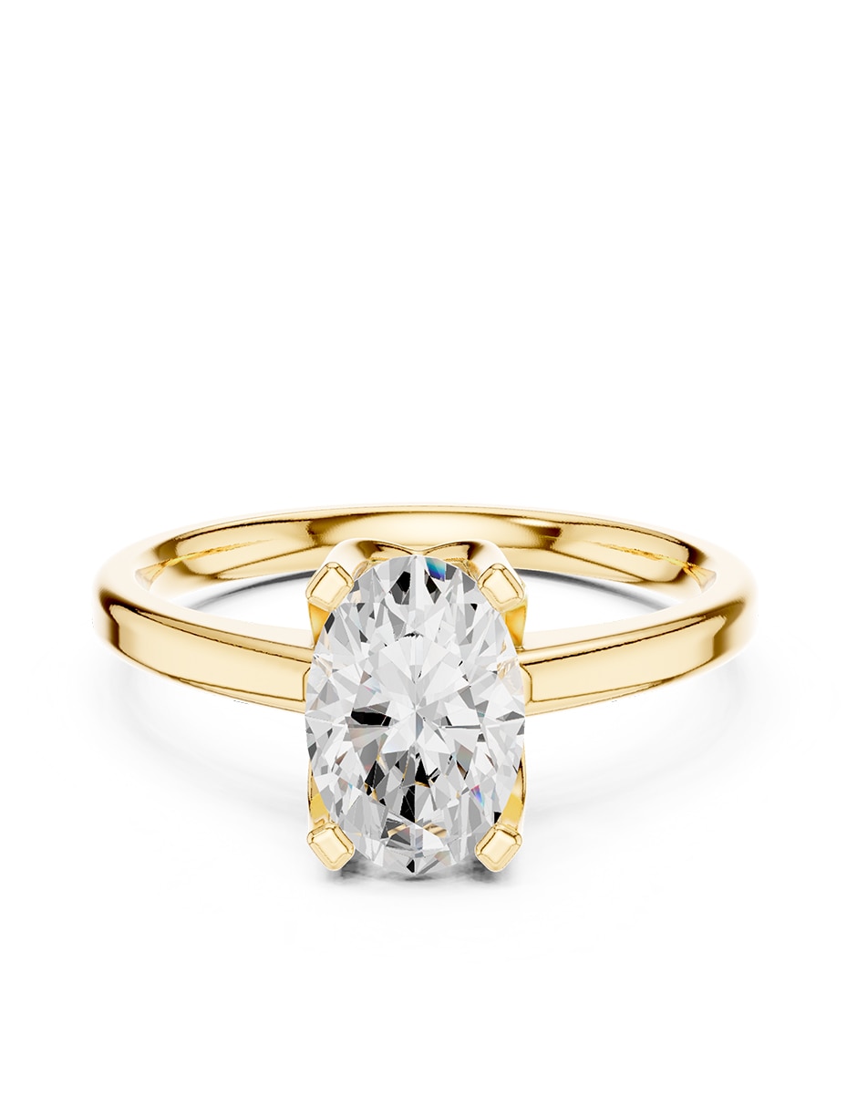 Anillo de compromiso de oro 14 k