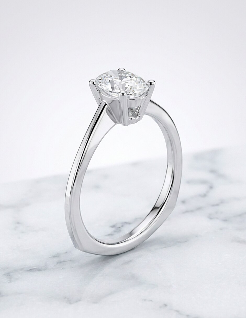 Anillo de compromiso de oro 9 k 9