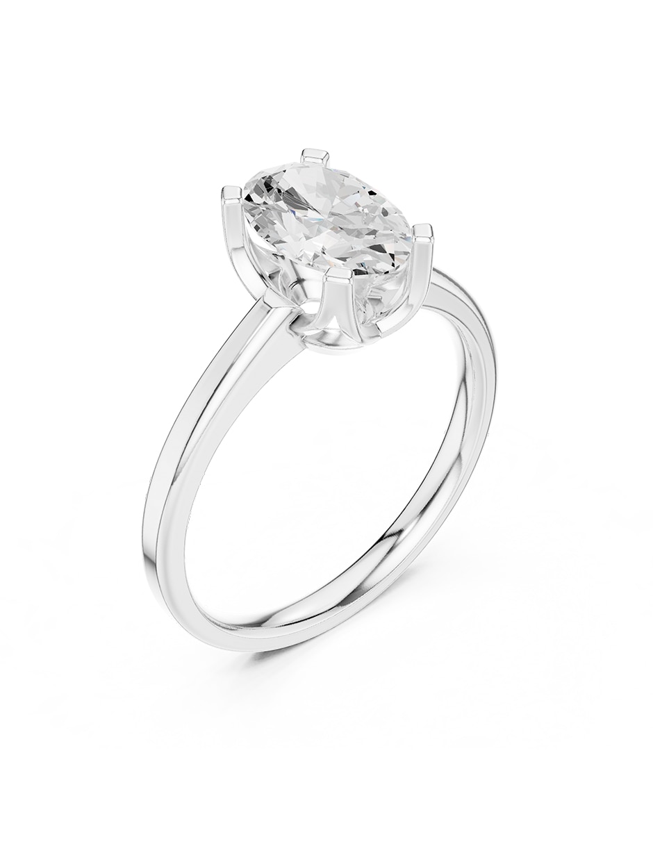 Anillo de compromiso de oro 18 k 2