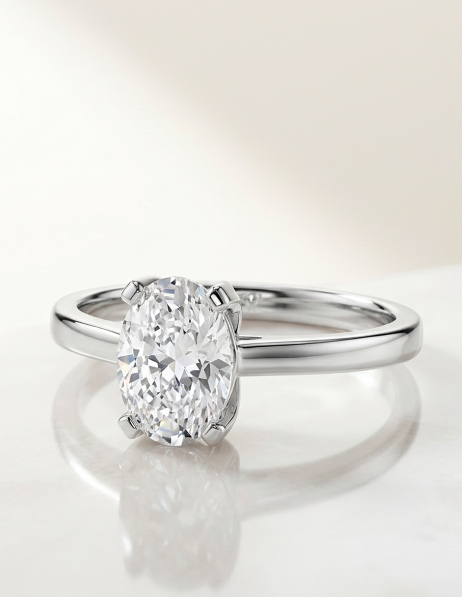 Anillo de compromiso de oro 18 k 7