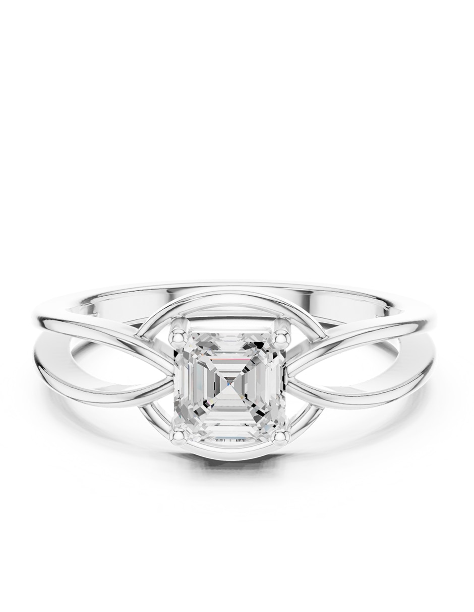 Anillo de compromiso de oro 14 k zirconia cúbica Anillo de compromiso de oro 14 k zirconia cúbica