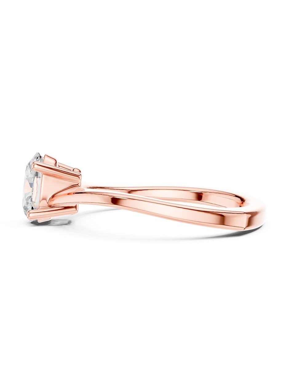 Anillo de compromiso de oro 14 k 5