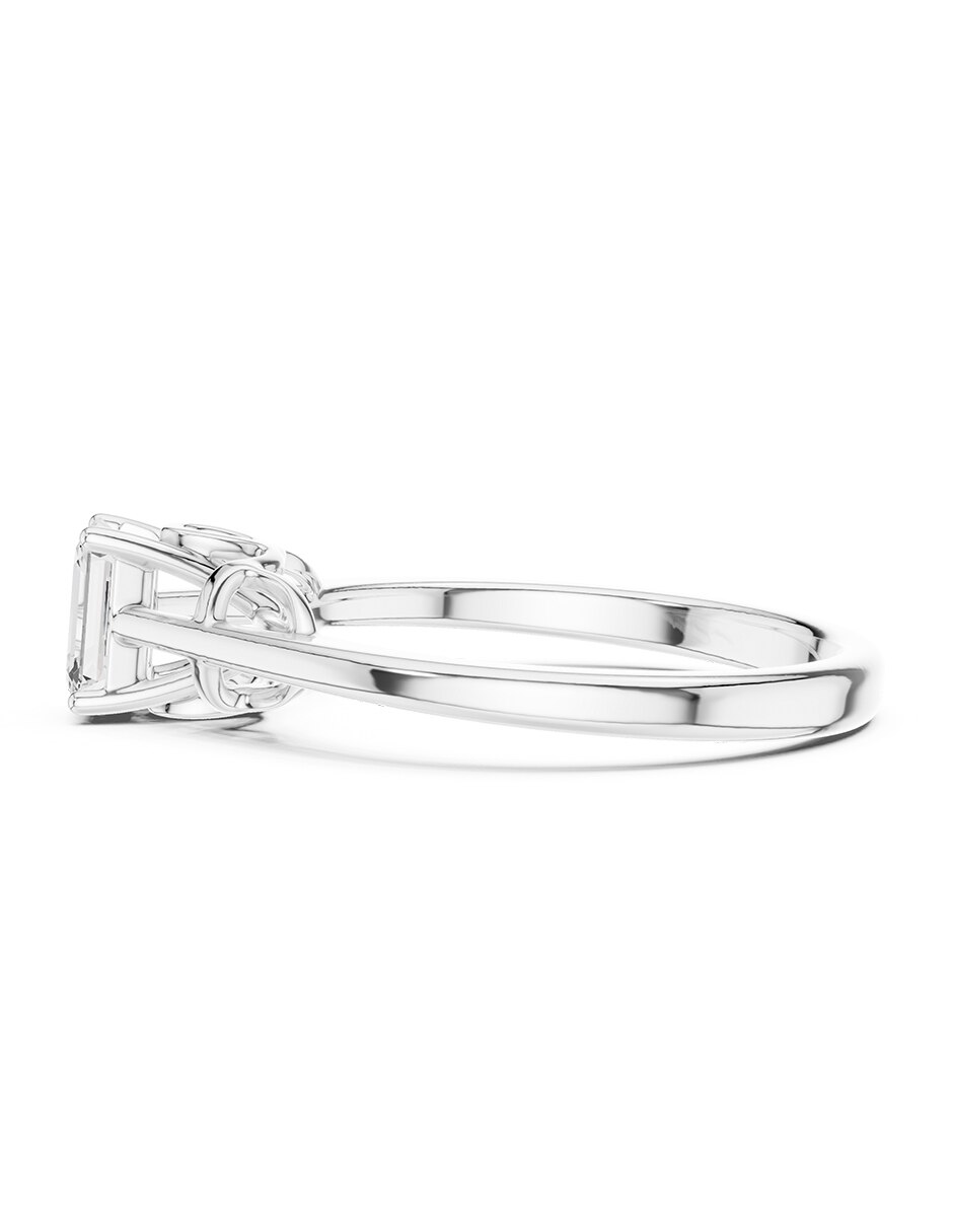 Anillo de compromiso de oro 18 k zirconia cúbica 5