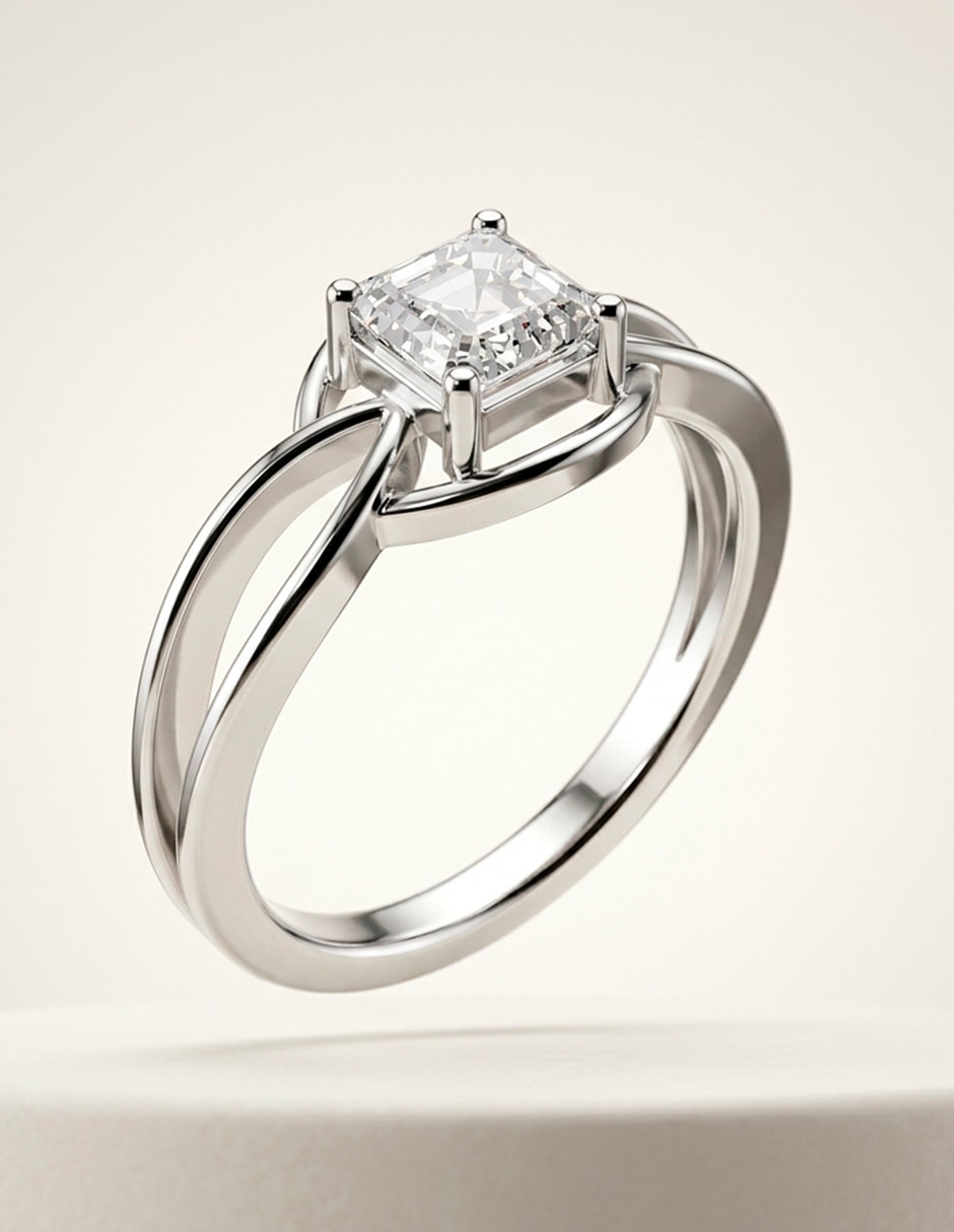 Anillo de compromiso de oro 9 K 9