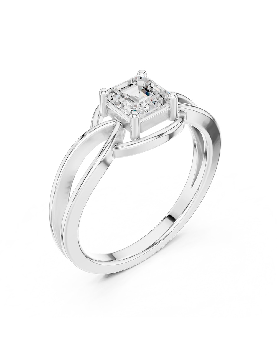 Anillo de compromiso de oro 14 K 2