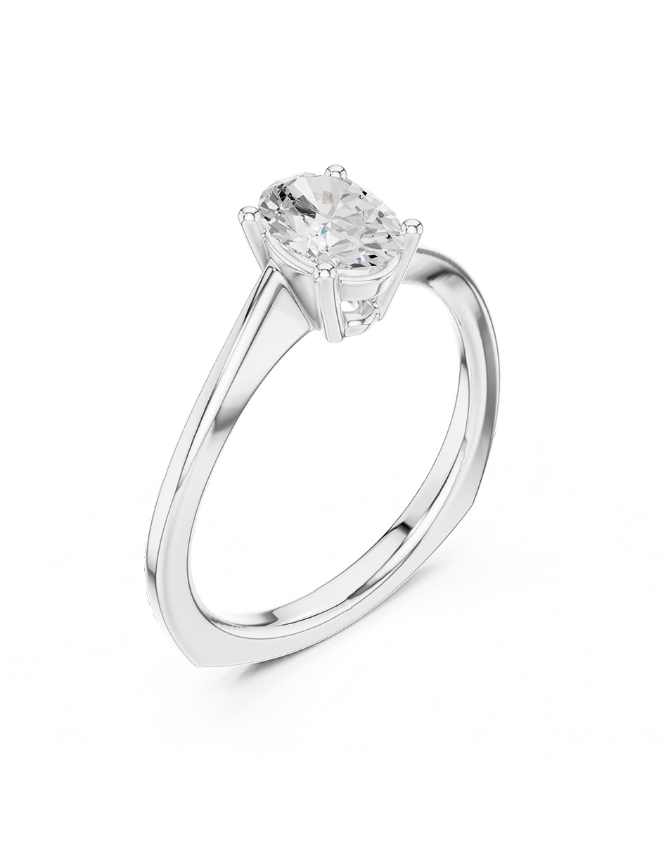 Anillo de compromiso de oro 14 k 2