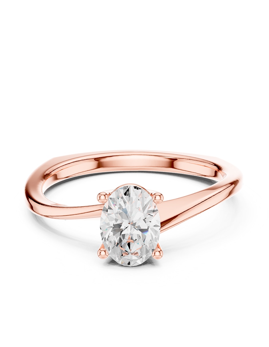 Anillo de compromiso de oro 18 k 1