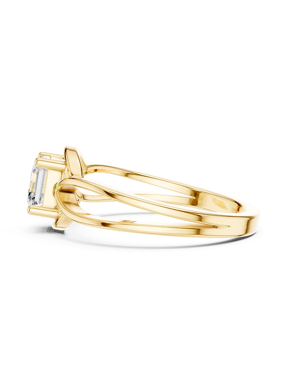Anillo de compromiso de oro 14 K 5