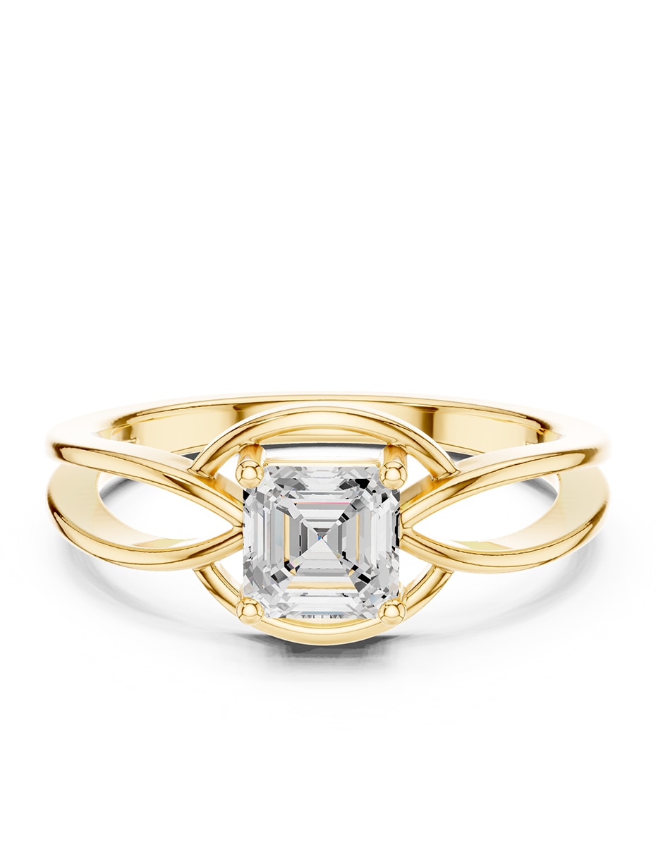 Anillo de compromiso de oro 18 K Anillo de compromiso de oro 18 K