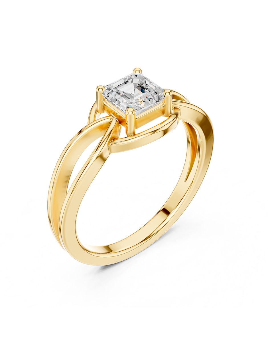 Anillo de compromiso de oro 18 K Amore Mio