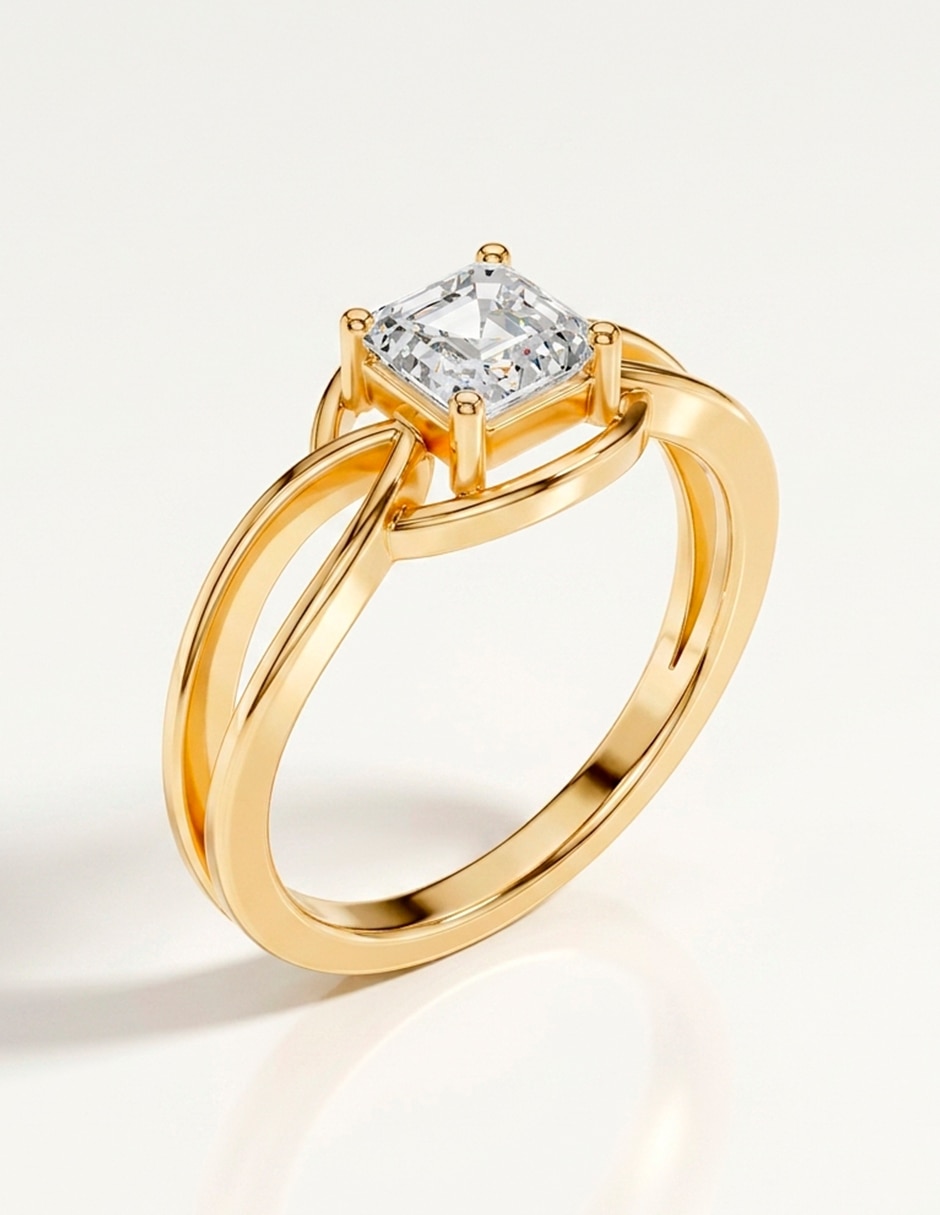 Anillo de compromiso de oro 18 K Amore Mio