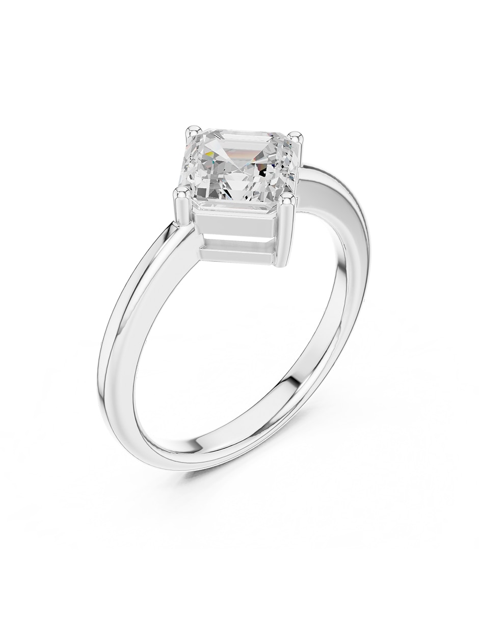 Anillo de compromiso de oro 14 K 2