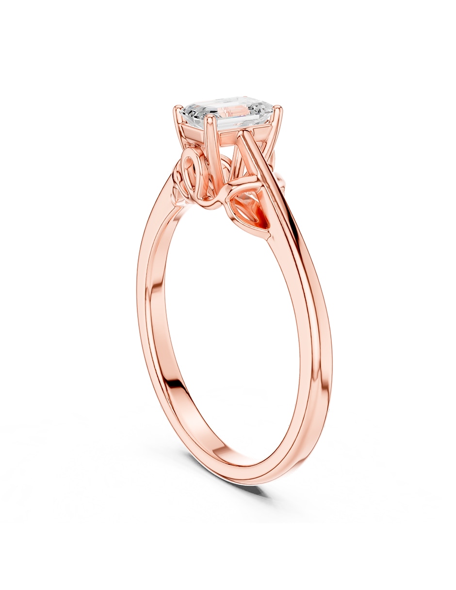 Anillo de compromiso de oro 18 K 3