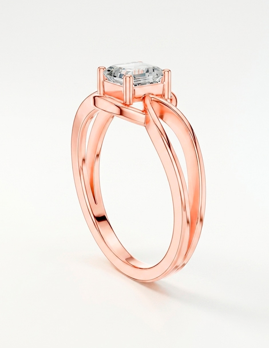 Anillo de compromiso de oro 9 K 9