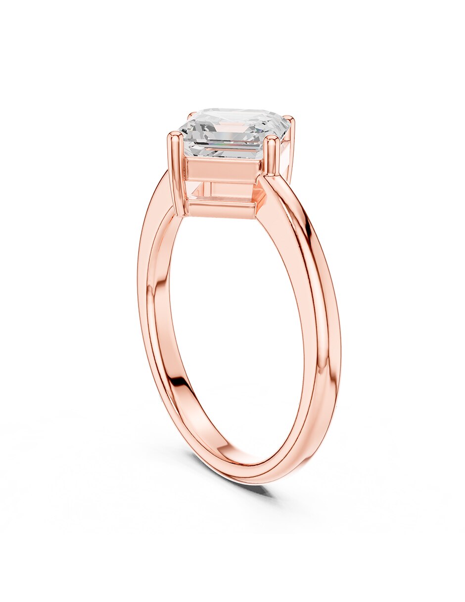 Anillo de compromiso de oro 18 K 3