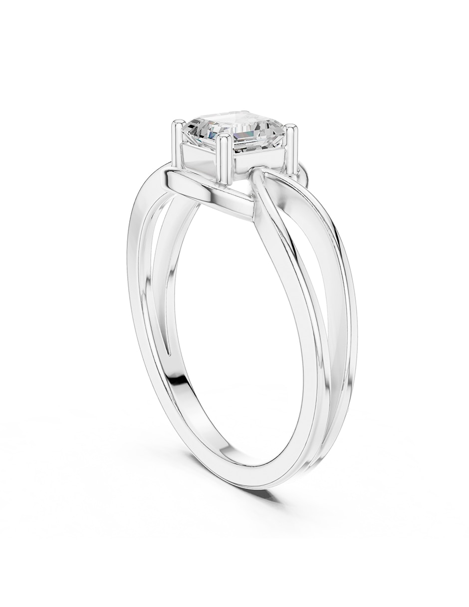 Anillo de compromiso de oro 18 K 3