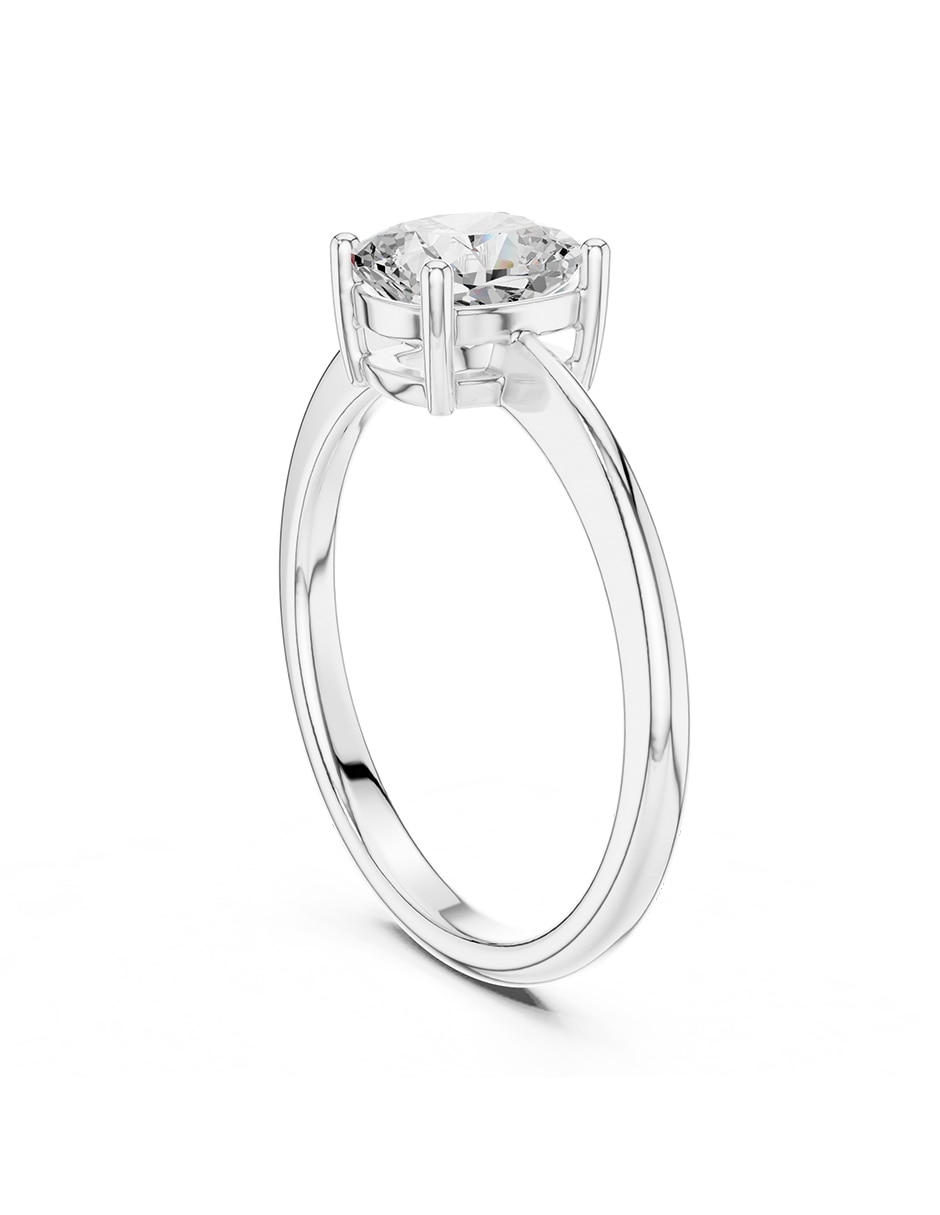 Anillo de compromiso de oro 9 k zirconia cúbica 3