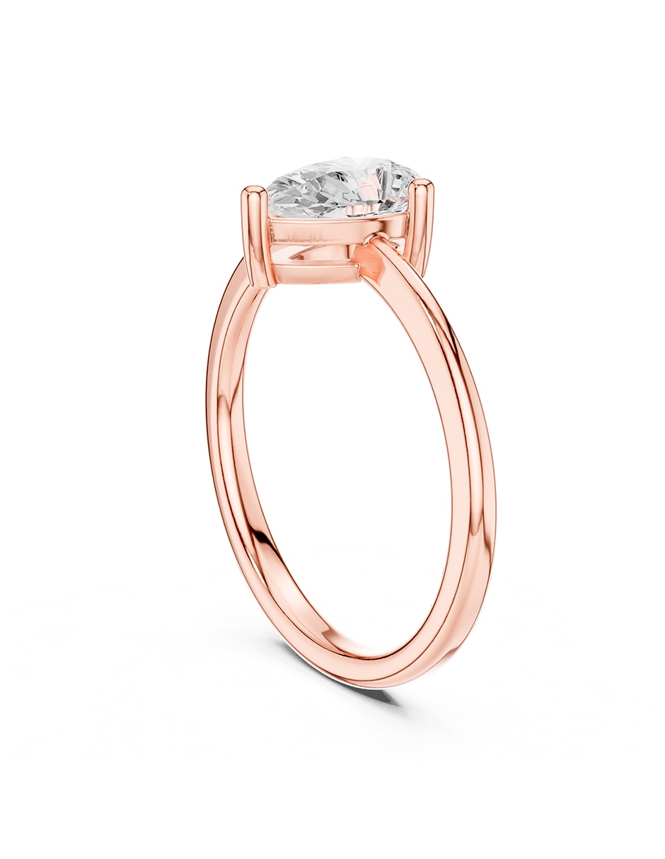Anillo de compromiso de oro 18 K 3