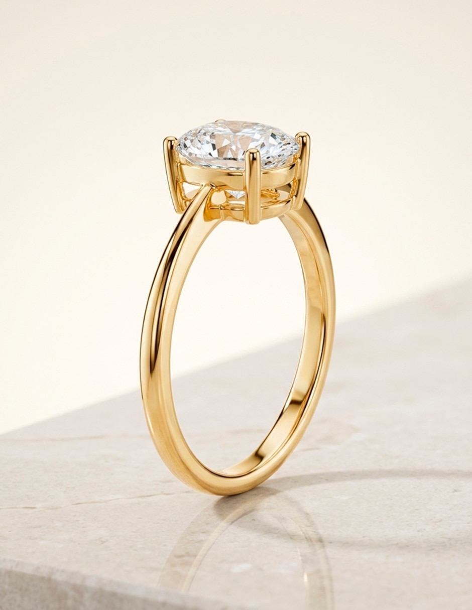 Anillo de compromiso de oro 9 K Amore Mio