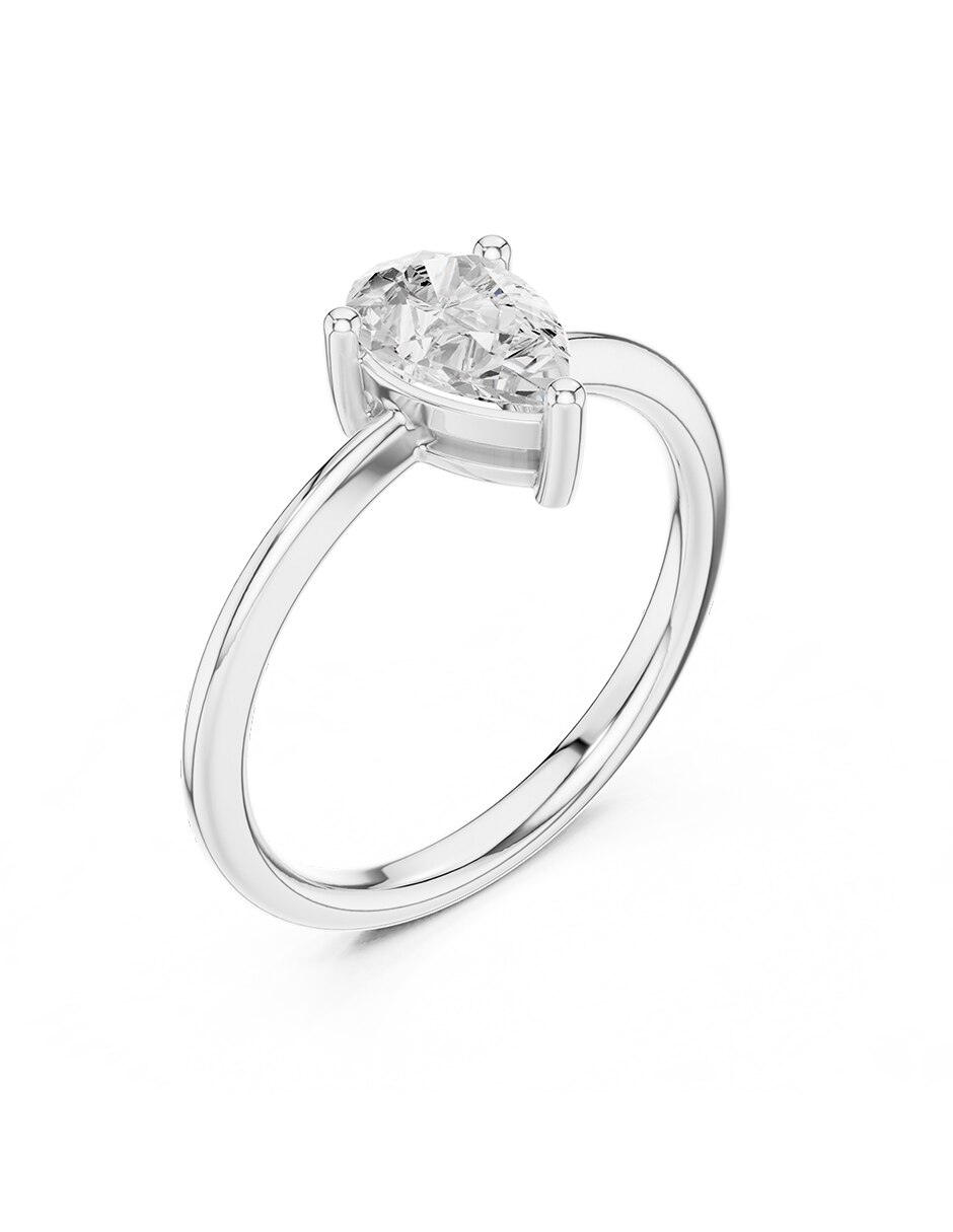 Anillo de compromiso de oro 18 K 2
