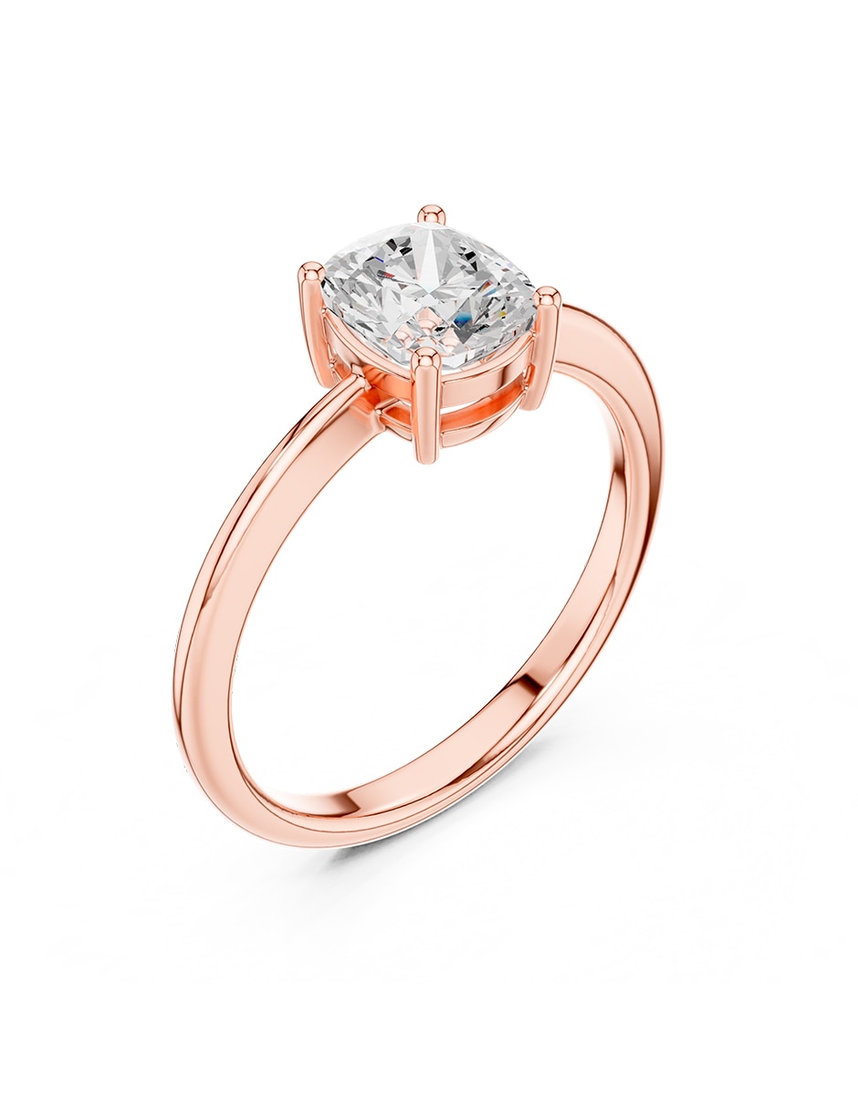 Anillo de compromiso de oro 18 K 2