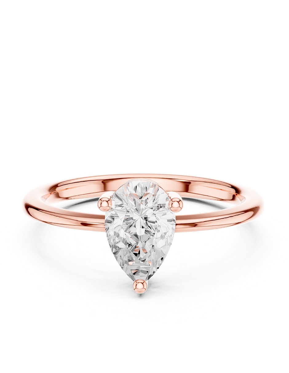 Anillo de compromiso de oro 18 K 1