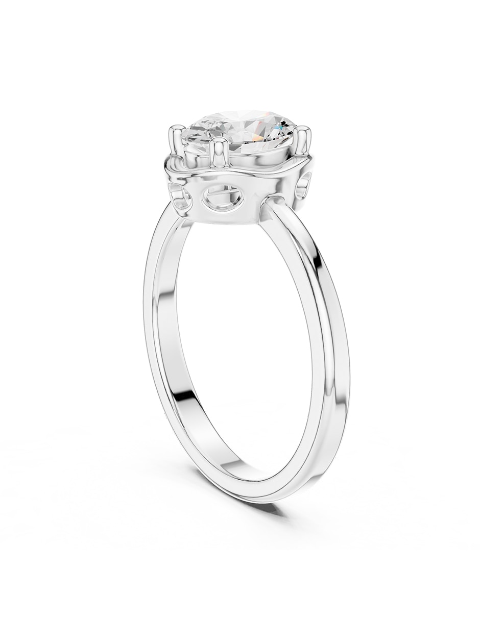 Anillo de compromiso de oro 9 K 3