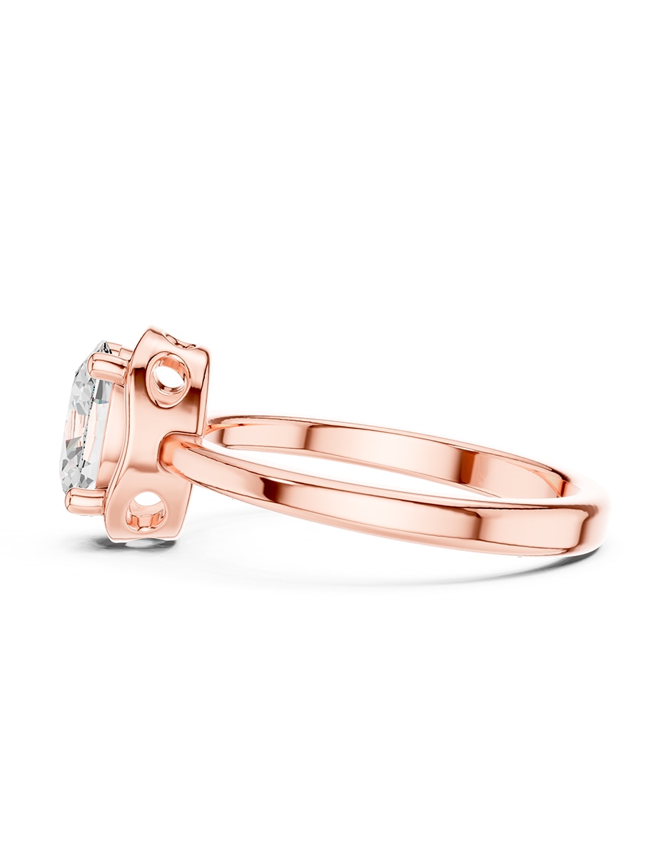 Anillo de compromiso de oro 14 K 5