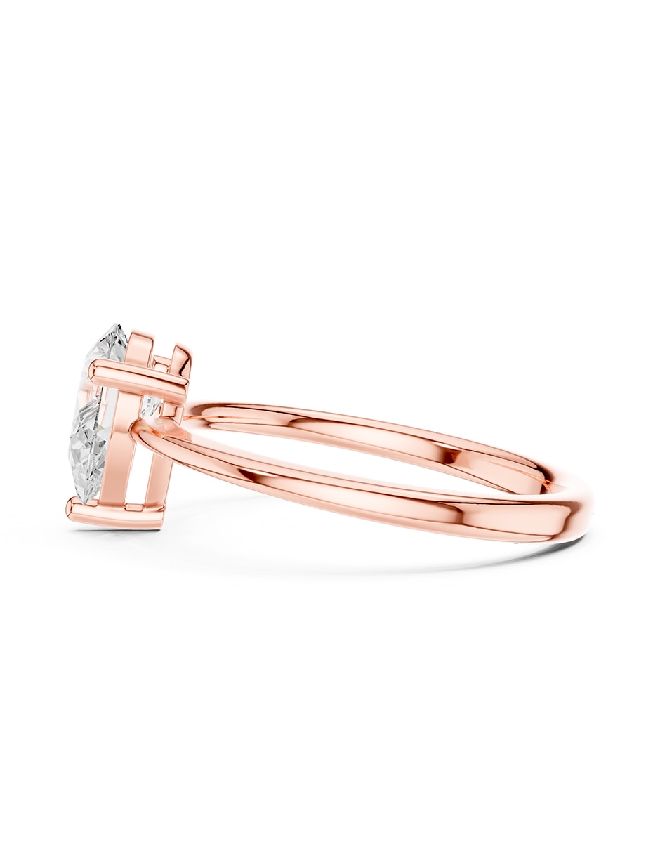 Anillo de compromiso de oro 9 K 5