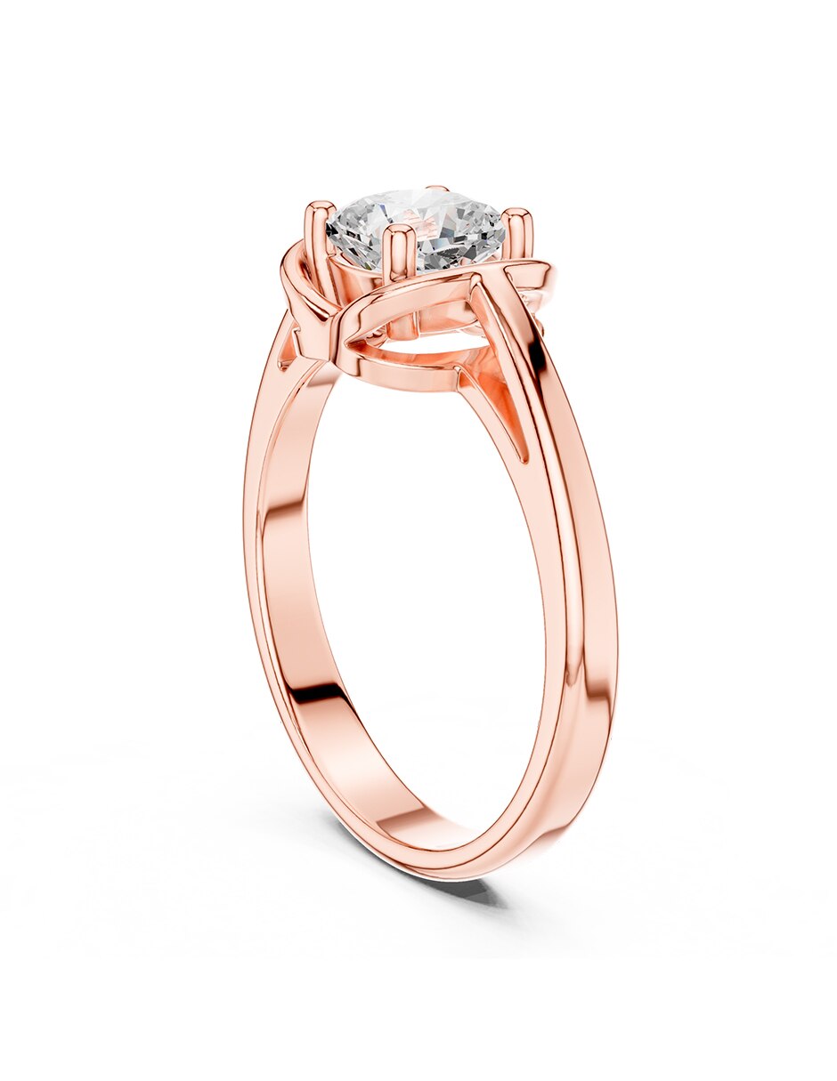 Anillo de compromiso de oro 18 k 3