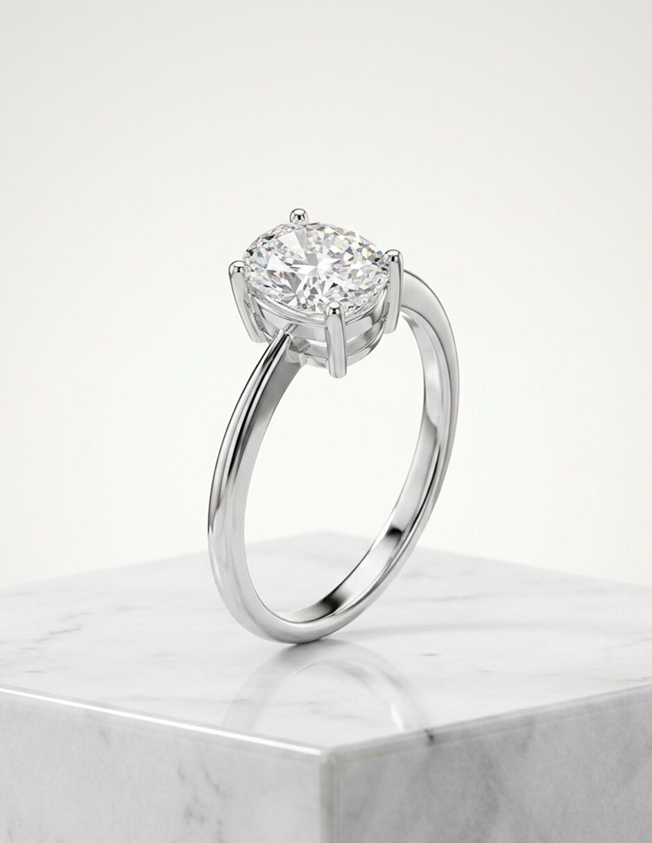 Anillo de compromiso de oro 9 k 8