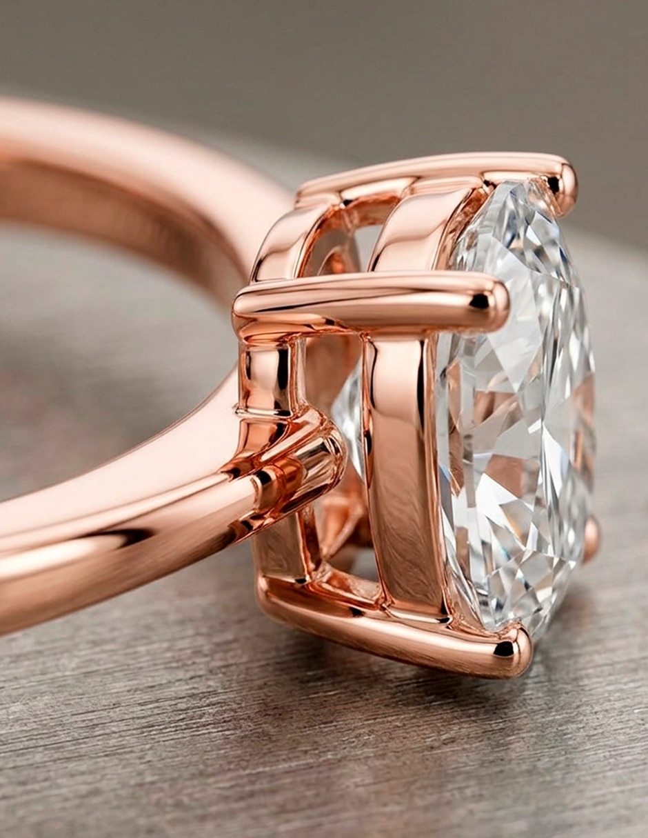 Anillo de compromiso de oro 18 k 10