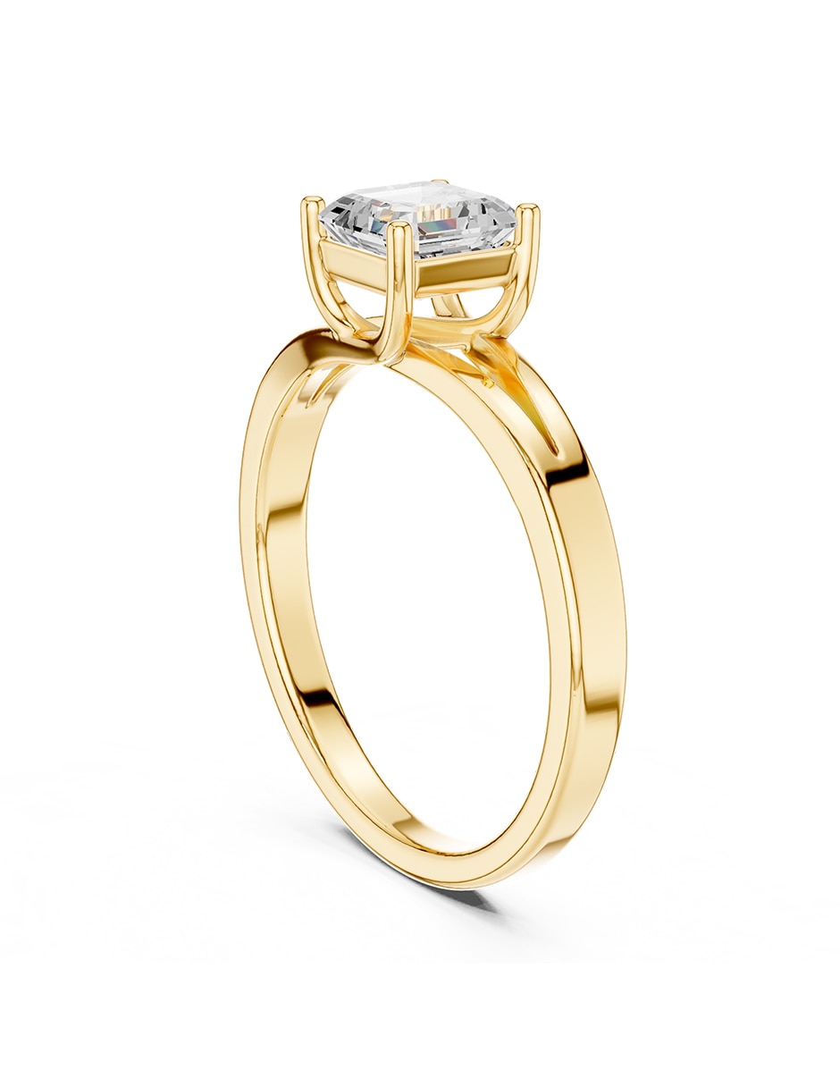 Anillo de compromiso de oro 18 k 4
