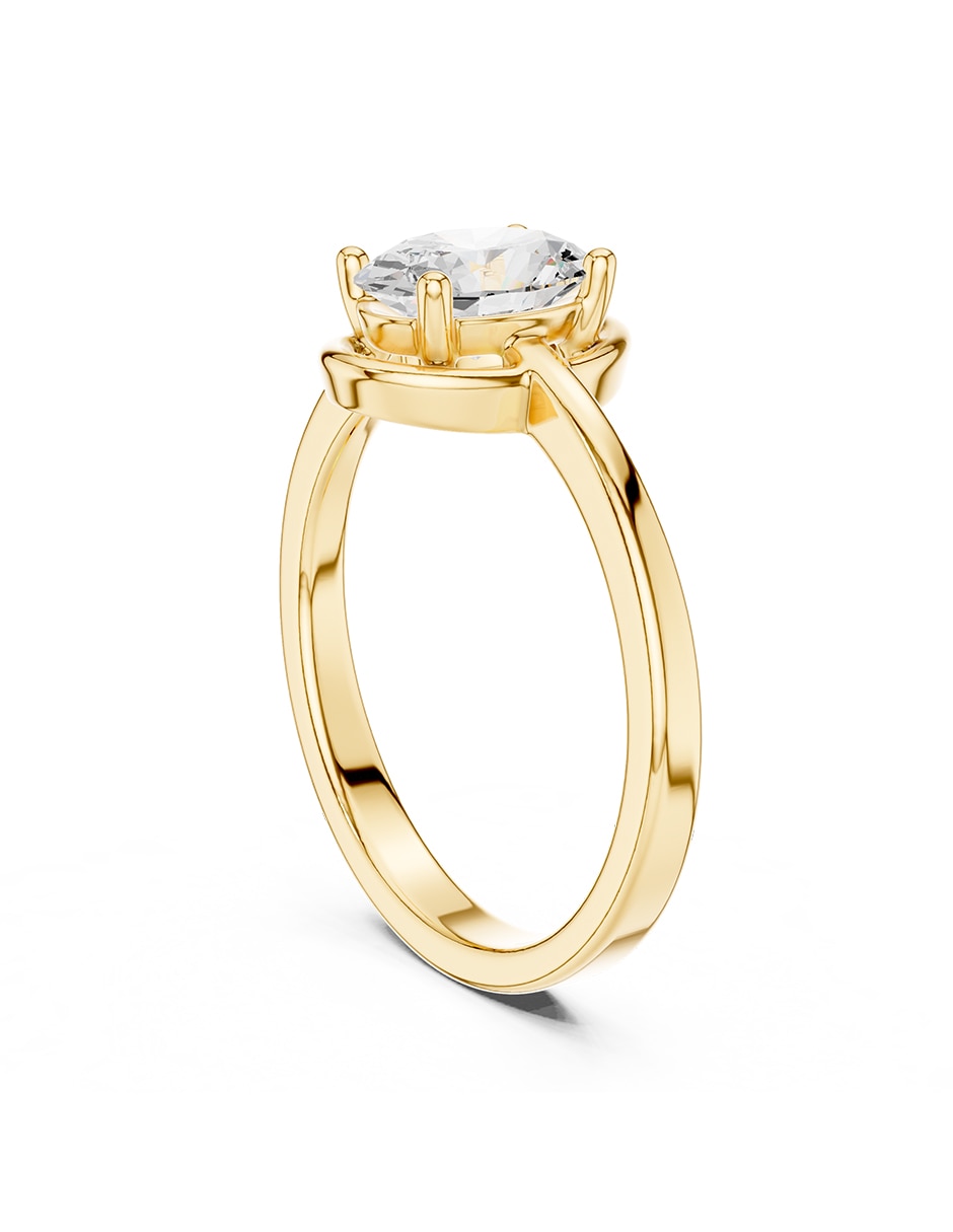 Anillo de compromiso de oro 14 k AMORE MIO